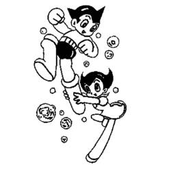 Coloring page: Astroboy (Cartoons) #45380 - Free Printable Coloring Pages
