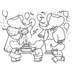 Coloring page: Babar (Cartoons) #27854 - Free Printable Coloring Pages