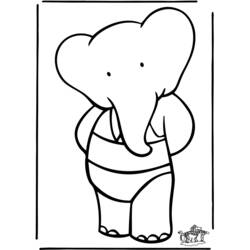 Coloring page: Babar (Cartoons) #27855 - Free Printable Coloring Pages