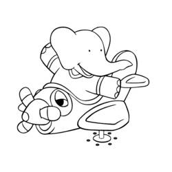 Coloring page: Babar (Cartoons) #27857 - Free Printable Coloring Pages