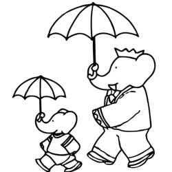 Coloring page: Babar (Cartoons) #27914 - Free Printable Coloring Pages