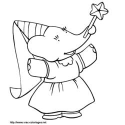 Coloring page: Babar (Cartoons) #27925 - Free Printable Coloring Pages