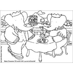 Coloring page: Babar (Cartoons) #27982 - Free Printable Coloring Pages