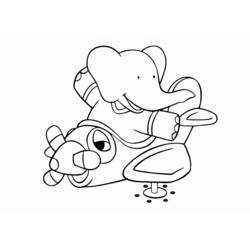 Coloring page: Babar (Cartoons) #28006 - Free Printable Coloring Pages