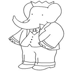 Coloring page: Babar (Cartoons) #28068 - Free Printable Coloring Pages