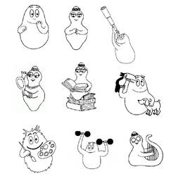 Coloring page: Barbapapa (Cartoons) #36428 - Free Printable Coloring Pages