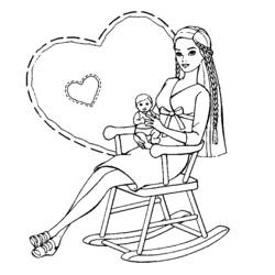Coloring pages: Barbie - Free Printable Coloring Pages