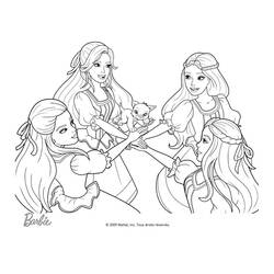 Coloring page: Barbie (Cartoons) #27594 - Free Printable Coloring Pages