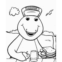 Coloring page: Barney and friends (Cartoons) #40924 - Free Printable Coloring Pages