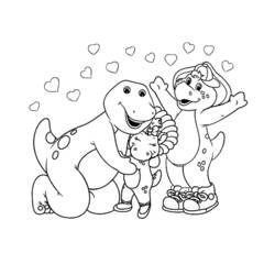 Coloring page: Barney and friends (Cartoons) #40987 - Free Printable Coloring Pages