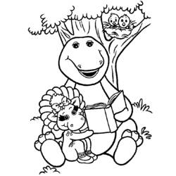 Coloring page: Barney and friends (Cartoons) #40997 - Free Printable Coloring Pages