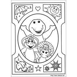Coloring page: Barney and friends (Cartoons) #41079 - Free Printable Coloring Pages