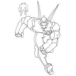 Coloring page: Ben 10 (Cartoons) #40404 - Free Printable Coloring Pages
