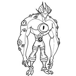 Coloring page: Ben 10 (Cartoons) #40406 - Free Printable Coloring Pages