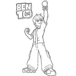 Coloring page: Ben 10 (Cartoons) #40417 - Free Printable Coloring Pages