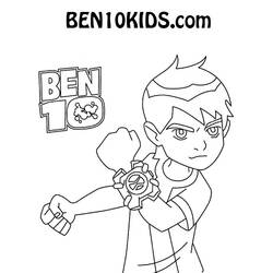 Coloring page: Ben 10 (Cartoons) #40488 - Free Printable Coloring Pages