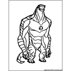 Coloring page: Ben 10 (Cartoons) #40495 - Free Printable Coloring Pages