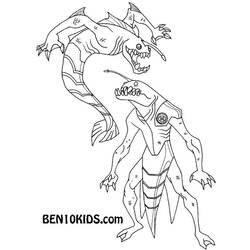 Coloring page: Ben 10 (Cartoons) #40520 - Free Printable Coloring Pages
