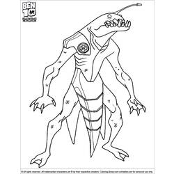 Coloring page: Ben 10 (Cartoons) #40521 - Free Printable Coloring Pages