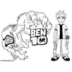 Coloring page: Ben 10 (Cartoons) #40528 - Free Printable Coloring Pages
