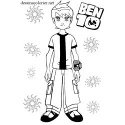 Coloring page: Ben 10 (Cartoons) #40539 - Free Printable Coloring Pages