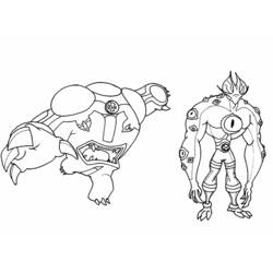 Coloring page: Ben 10 (Cartoons) #40547 - Free Printable Coloring Pages