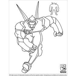 Coloring page: Ben 10 (Cartoons) #40550 - Free Printable Coloring Pages
