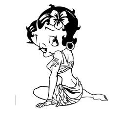 Coloring page: Betty Boop (Cartoons) #25912 - Free Printable Coloring Pages