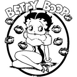Coloring page: Betty Boop (Cartoons) #25914 - Free Printable Coloring Pages