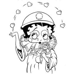 Coloring page: Betty Boop (Cartoons) #25929 - Free Printable Coloring Pages