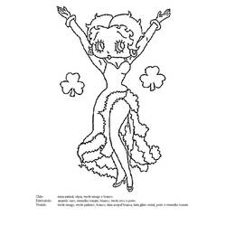 Coloring page: Betty Boop (Cartoons) #25958 - Free Printable Coloring Pages