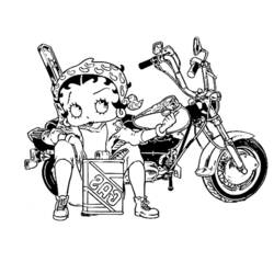 Coloring page: Betty Boop (Cartoons) #25985 - Free Printable Coloring Pages
