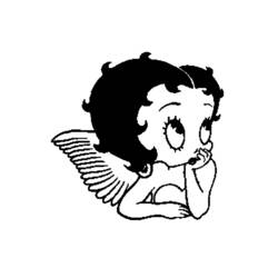 Coloring page: Betty Boop (Cartoons) #25997 - Free Printable Coloring Pages