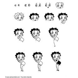 Coloring page: Betty Boop (Cartoons) #26032 - Free Printable Coloring Pages