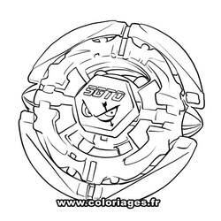 Coloring page: Beyblade (Cartoons) #46792 - Free Printable Coloring Pages