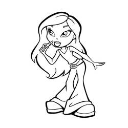 Coloring page: Bratz (Cartoons) #32376 - Free Printable Coloring Pages