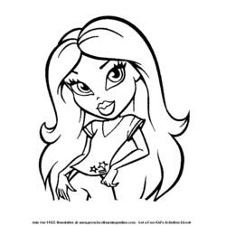 Coloring page: Bratz (Cartoons) #32386 - Free Printable Coloring Pages