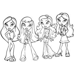 Coloring page: Bratz (Cartoons) #32387 - Free Printable Coloring Pages