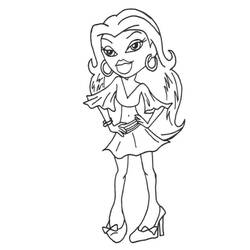 Coloring page: Bratz (Cartoons) #32450 - Free Printable Coloring Pages