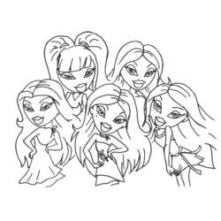 Coloring pages: Bratz - Free Printable Coloring Pages