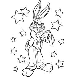 Coloring page: Bugs Bunny (Cartoons) #26310 - Free Printable Coloring Pages