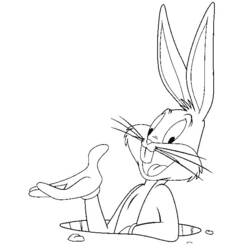 Coloring page: Bugs Bunny (Cartoons) #26312 - Free Printable Coloring Pages