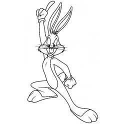 Coloring page: Bugs Bunny (Cartoons) #26340 - Free Printable Coloring Pages