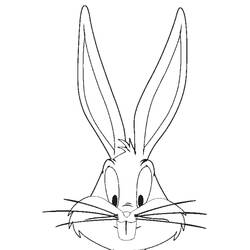 Coloring page: Bugs Bunny (Cartoons) #26385 - Free Printable Coloring Pages
