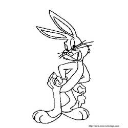 Coloring page: Bugs Bunny (Cartoons) #26474 - Free Printable Coloring Pages