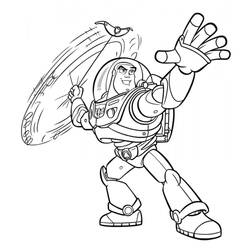 Coloring page: Buzz Lightyear of Star Command (Cartoons) #46685 - Free Printable Coloring Pages