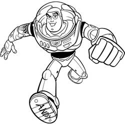 Coloring page: Buzz Lightyear of Star Command (Cartoons) #46690 - Free Printable Coloring Pages