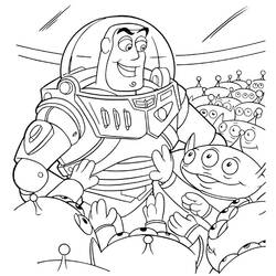 Coloring page: Buzz Lightyear of Star Command (Cartoons) #46697 - Free Printable Coloring Pages