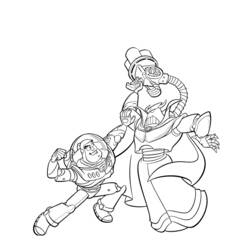 Coloring page: Buzz Lightyear of Star Command (Cartoons) #46698 - Free Printable Coloring Pages