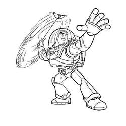 Coloring page: Buzz Lightyear of Star Command (Cartoons) #46700 - Free Printable Coloring Pages